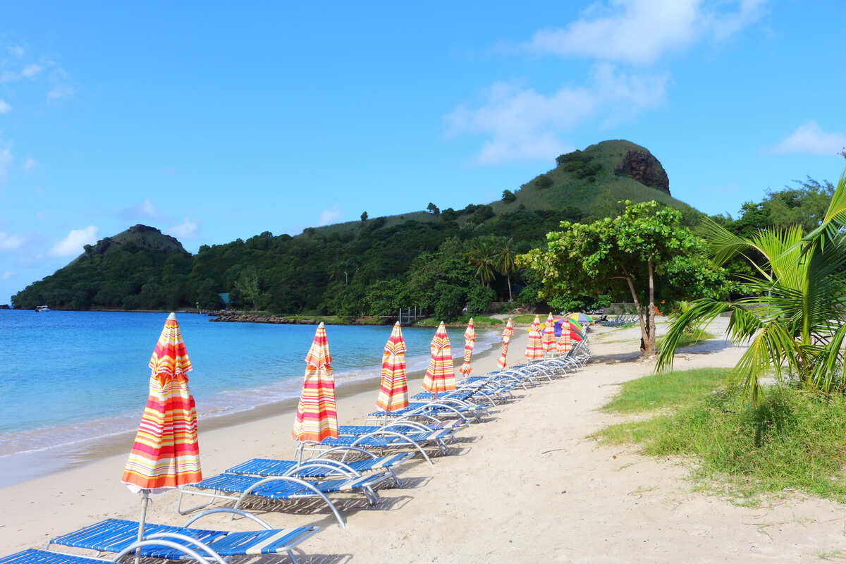 A Crowd-Free Beach In Saint Lucia